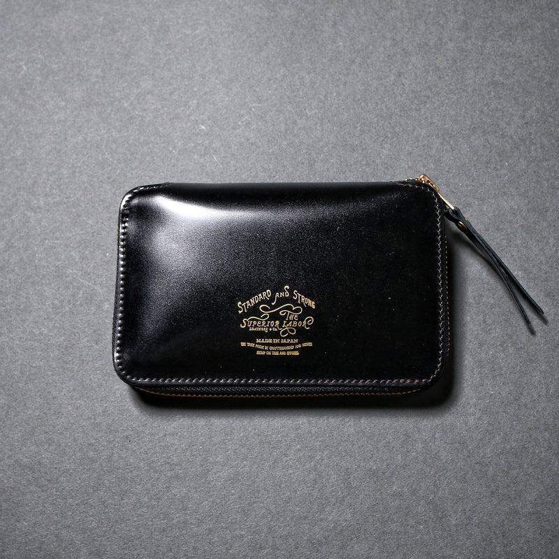 SL192 cordovan zip middle wallet
