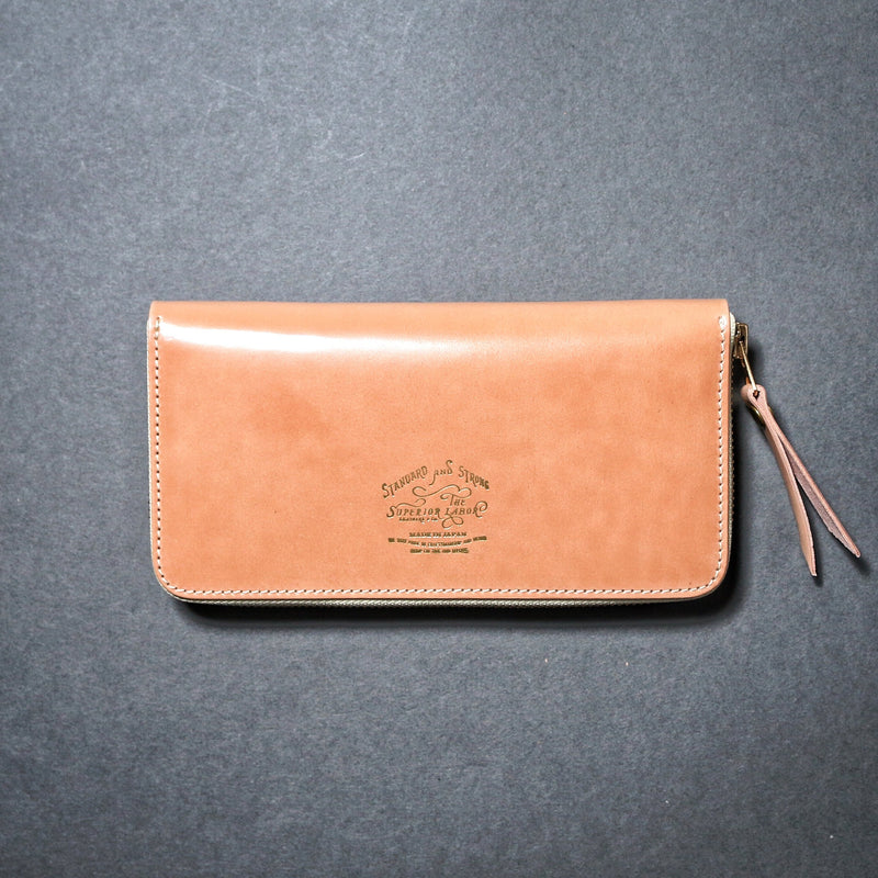 SL191 cordovan zip long wallet