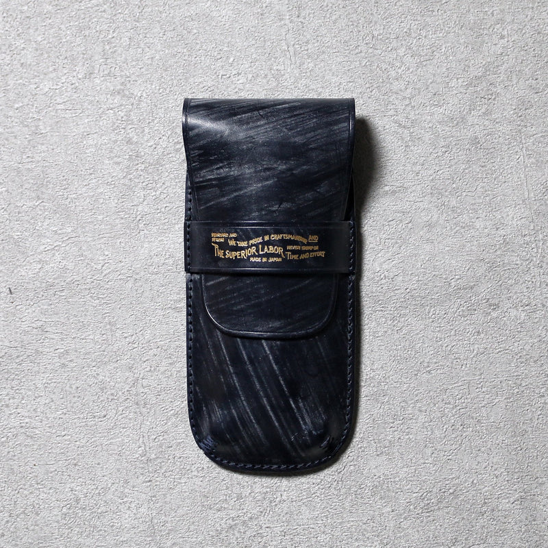 SL259 bridle leather flap pen case